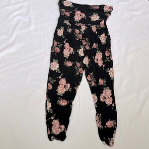 Heart and Hip Halter Floral Print Jumpsuit 3X